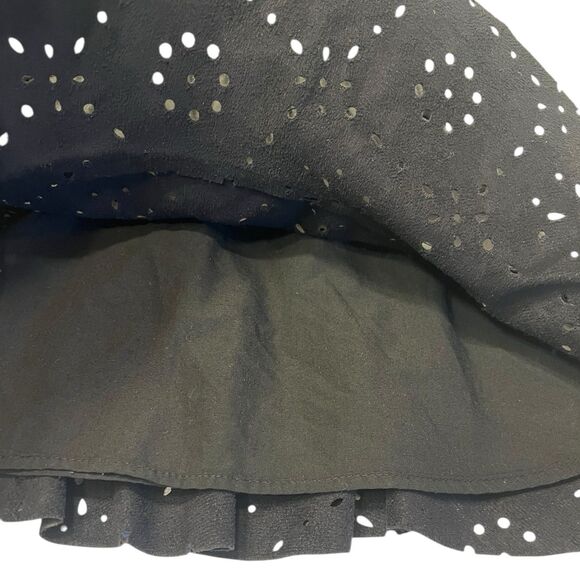 MNG Faux Leather Skirt Girls 5/6 Mini Ruffle Y2K Coquette Fall Layering Rare - Picture 8 of 12